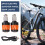 2Pcs Electric Scooter Handlebar Lights, LED Warning Light,Waterproof Turn Signal Lights 6