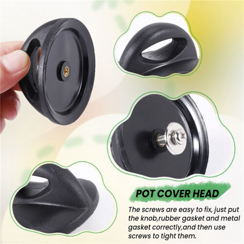 Universal Pot Lid Replacement Knobs, Heat Resistant Pan Lid Holding Handles (1 Pack), Small 2