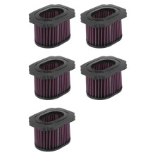 5X High Performance Flow Filtre à Air Unique pour Mt07 Fz07 Xsr700 689 2013 2014 2015 2016 Lavable RÉutilisable