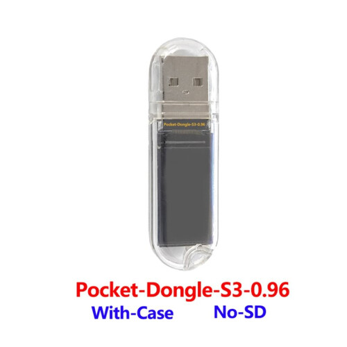 Placa de Desenvolvimento ESP32-S3 Pocket-Dongle-S3 N16R8 com Tela LCD de 0,96 Polegadas