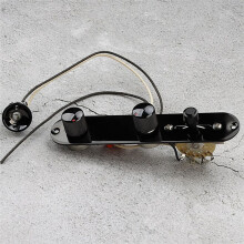 Fully Loaded Guitar Control Plate Prewired 3-Way 250K Large Potentiometers Knurled Volume Tone Controls Knobs