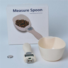 Pet Food Scale Electronic Measuring Tool Dog Feeding Bowl Measuring Spoon Kitchen Scale Digital Display Weighing Spoon