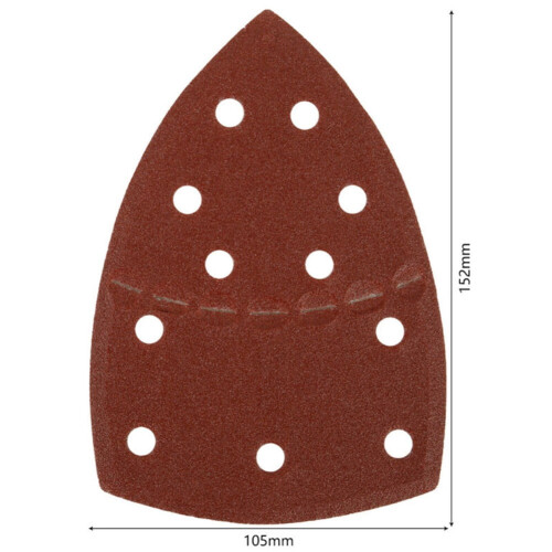 Triangle Sanding Discs Set 11-Hole Hook-and-Loop 30 Pcs 1