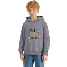 Kids Hooded Sweatshirt for 100th School Day Celebration