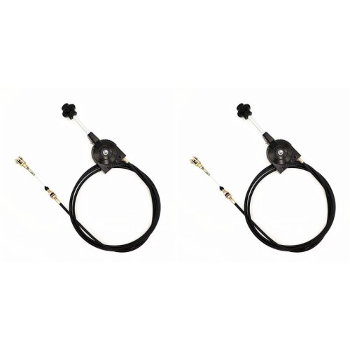 2pcs 1m Hand Throttle Control for Excavator Harvester Tractor Ship Spreader Throttle Cable Assembly Self-Locking
