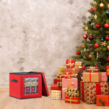 Kerstversiering opbergdoos met verstelbare verdelers