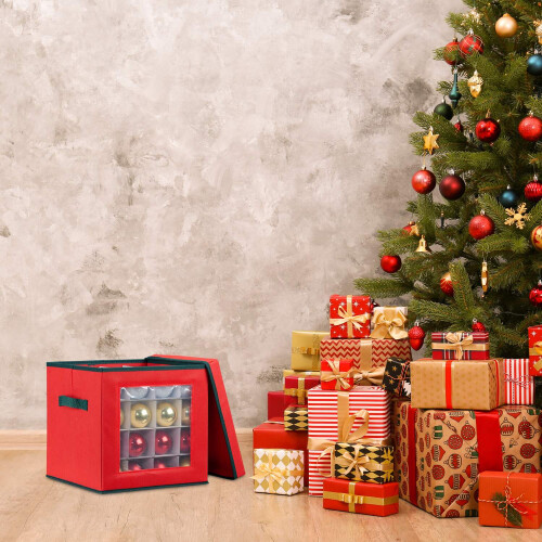 Kerstversiering opbergdoos met verstelbare verdelers