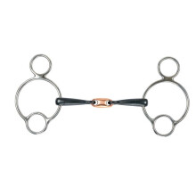 (6in, Black) Shires Sweet Iron Lozenge Horse Universal Bit