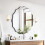 Decorative Wall Mirror Irregular Wavy Modern Black 50cm — wavy mirror, black wall mirror, modern mirror 1