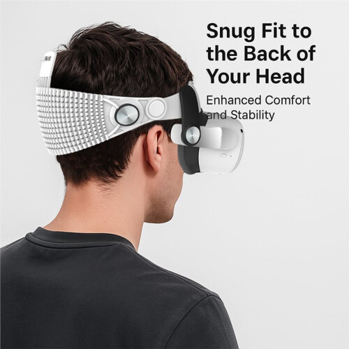 Adjustable  Strap for Meta Quest 2 VR Headset Improve Comfort Pressure Relief VR Accessories White 1