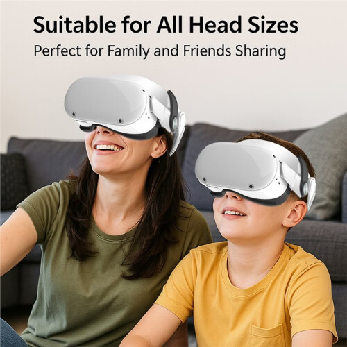 Adjustable  Strap for Meta Quest 2 VR Headset Improve Comfort Pressure Relief VR Accessories White 2