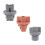 6pcs for  Land  Prado LC120 2003-2009 Bulb Base Tail Light Socket Brake Light Socket Reversing Light Socket 3