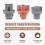 6pcs for  Land  Prado LC120 2003-2009 Bulb Base Tail Light Socket Brake Light Socket Reversing Light Socket 5