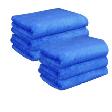 Pacote com 6 Panos de Limpeza de Microfibra Extragrandes (76 cm X 51 cm), Laváveis, Reutilizáveis, Sem Fiapos, Ideais para Limpeza de Pisos.