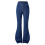 Khaki Uniform Pants for Girls Elastic Waist Drawstring Blue 1