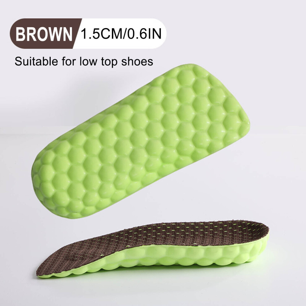 Invisible Height Increase Insoles with Arch Support and