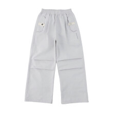 Girls Wide Leg Sweatpants Light Gray 5-6 Years