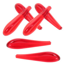 Red Plastic Car Tail Spoiler 6 Pieces