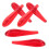 Red Plastic Car Tail Spoiler 6 Pieces 1