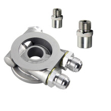 Piezas de Automóvil de Alta Calidad, Aluminio AN8 AN10, Enfriador de Aceite, Adaptador de Filtro de Placa Sándwich, Termostato Turbo, Adaptador de