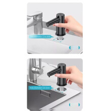 Countertop Sink Faucet Soap Dispenser Infrared Induction Automatic Soap Dispenser Bathroom Dispensers Liquid Grey