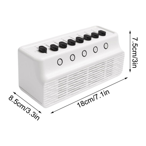 White Noise Machine with 8 Nature Sounds Bluetooth