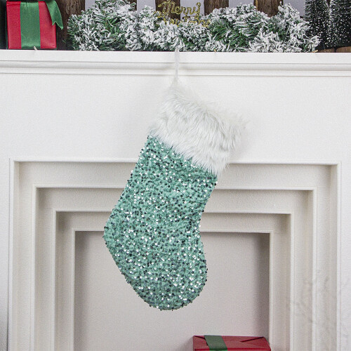 Ornament de Crăciun din material nețesut, verde, 44 cm