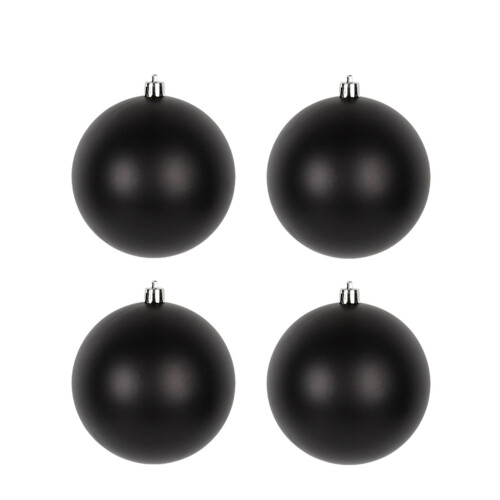Black Christmas Tree Ornaments Holiday Decor 4 Pieces 4