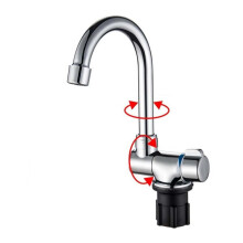 Draaibare opklapbare kraan voor camper, boot of caravan (warm en koud water)
