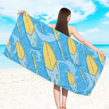 Microvezel strandhanddoek, zandbestendig, 30x60 inch