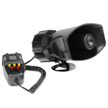 Car Police Siren Horn with Mic 12V 7-Tone 300DB