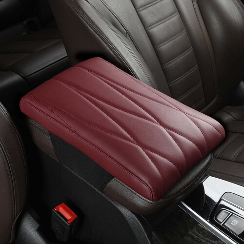 Cojín reposabrazos para coche de espuma viscoelástica, microfibra impermeable