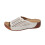 Chinelo feminino de plataforma em couro PU com bico redondo. 1