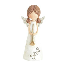 Statue d'ange en résine, 9,9 cm (3,9 pouces), sculptée à la main, décoration intérieure