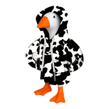 Goose Hoodie Skrivbordsdekoration 18 cm mjuk bomullsblandning