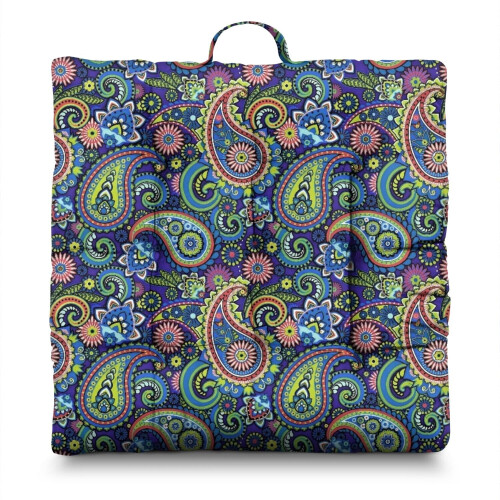 Almofada quadrada de meditação em veludo holandês de 56 cm (22 polegadas)