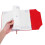 Rode weekplanner, ongedateerde kantoororganizer met 1