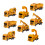 Set de jucării educative pentru copii, vehicule de construcții, 8 bucăți 1