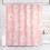 Cortina de chuveiro rosa com margaridas, 91 x 183 cm (36 x 72 polegadas), lavável. 1