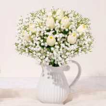 Gypsophile artificielle, 15 fleurs au toucher réaliste