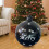 Zwarte PVC-kerstbal met glitter, 60 cm 1