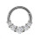 Titanium neusring met micro-zirkonia steentjes 1
