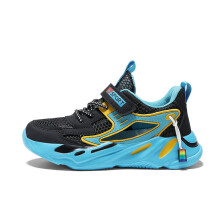 Kids Wide-Toe Sneakers Black Athletic Shoes