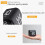 Square Timer,Rotation Timer,5/10/30/60 Minutes and Custom Countdown,Productivity Timer,For Tasks,Work,Study(White) 4