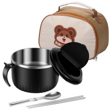 Ensemble bol à ramen avec couvercle, cuillère et baguettes (1600 ml)