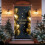 Rode kerstdeurbanner 35x71 inch 1