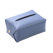 Organizador de cajas de pañuelos de cuero, 5 colores