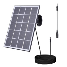 Black Solar Panel for Outdoor Security Camera Doorbell 3.3W