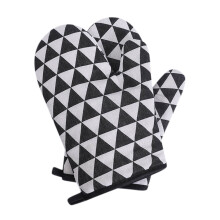 Gants de cuisine en coton épais antidérapants, 2 pièces, 26 x 13 cm