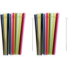 Pailles réutilisables en plastique (lot de 50)